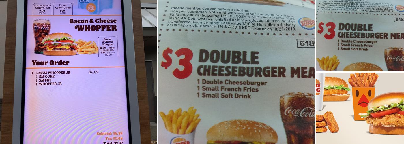 Burger King Menu