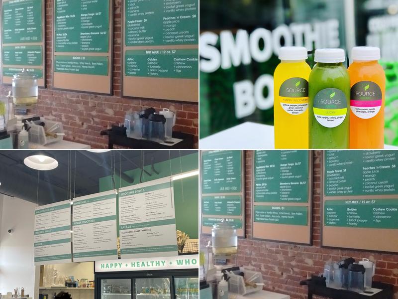 SOURCE Juicery Menu