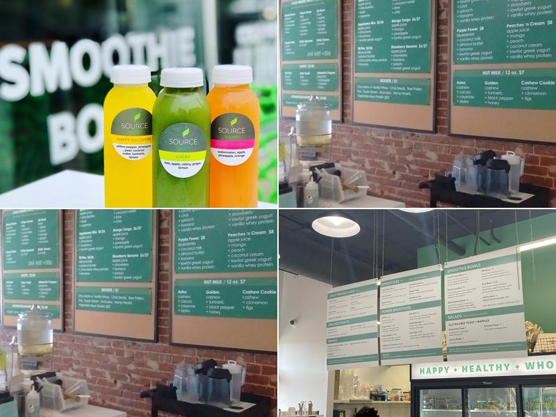SOURCE Juicery Menu