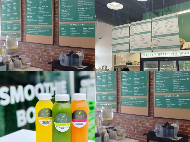 SOURCE Juicery Menu