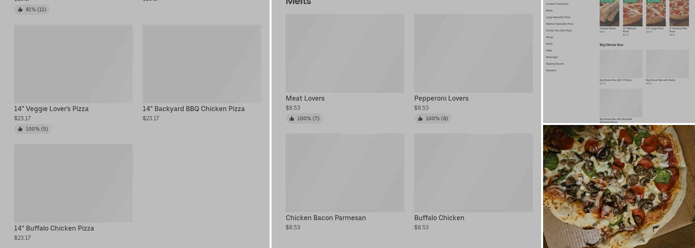 Pizza Hut Menu