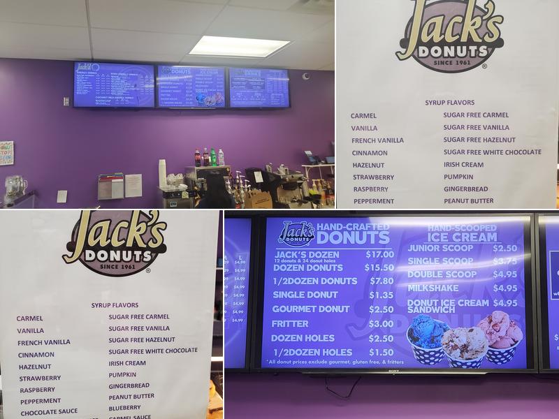 Jack's Donuts Southport Road Menu