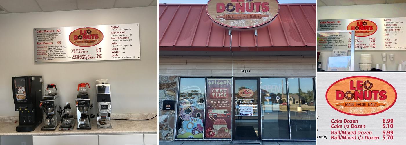 Leo Donuts Menu