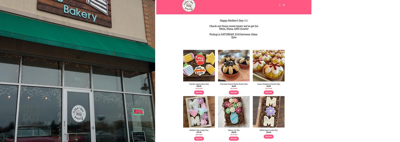 Polka Dot Bakery Menu