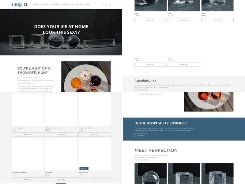 Cubeicle Ice (A Big Ice Company) Menu