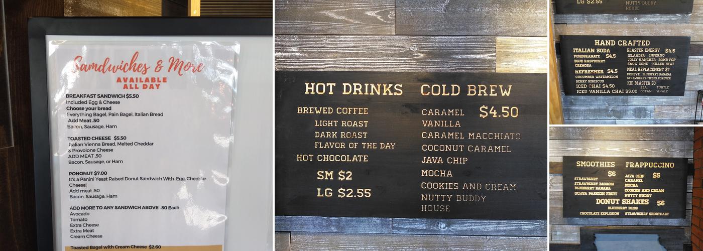 Donuts & More Menu