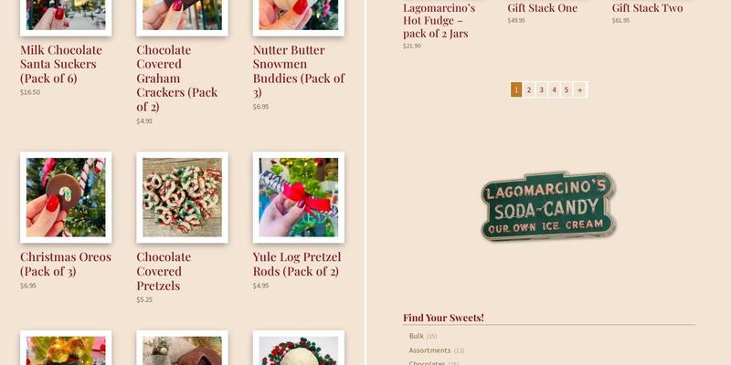 Lagomarcino's Confectionery Menu