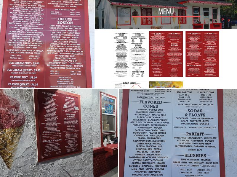 Sweet Delite Ice Cream Menu