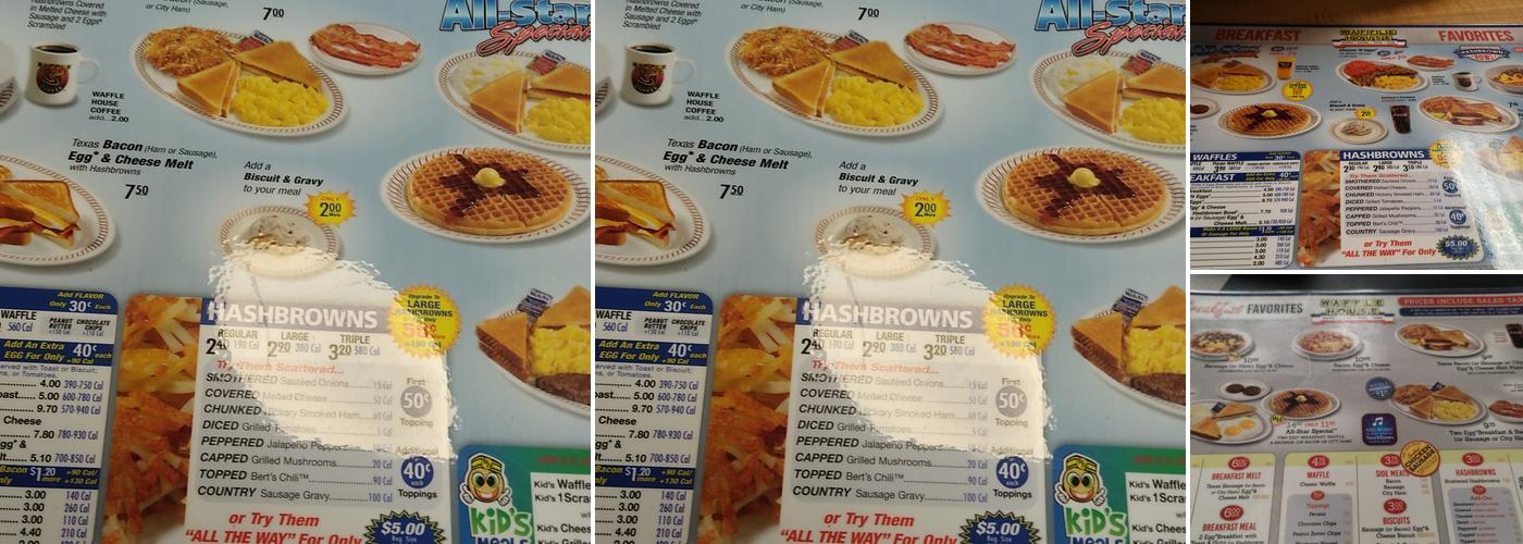 Waffle House Menu