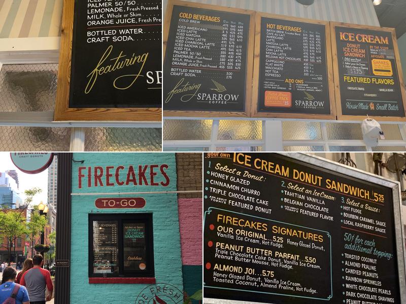 Firecakes Donuts Menu