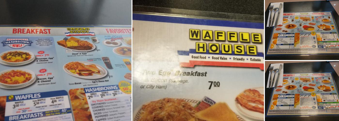 Waffle House Menu