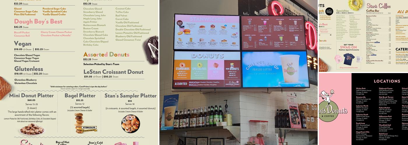 Stan's Donuts & Coffee Menu