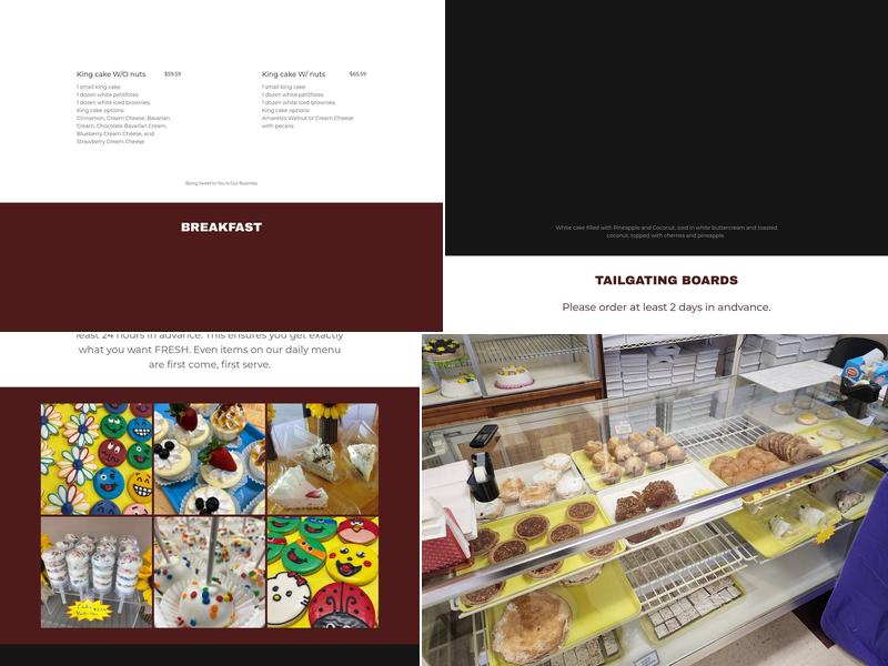 Keller's Bakery of Youngsville Menu