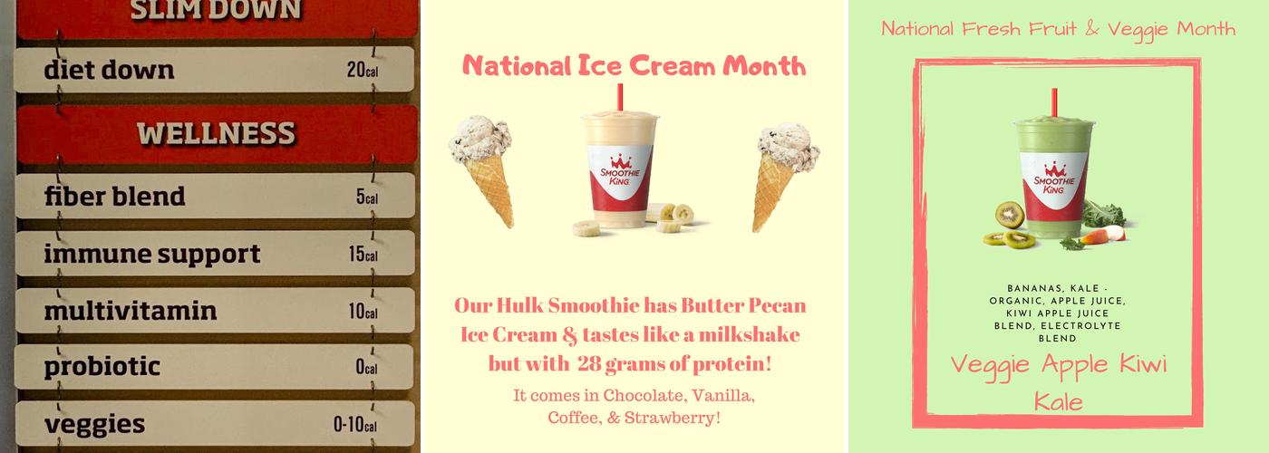 Smoothie King Menu