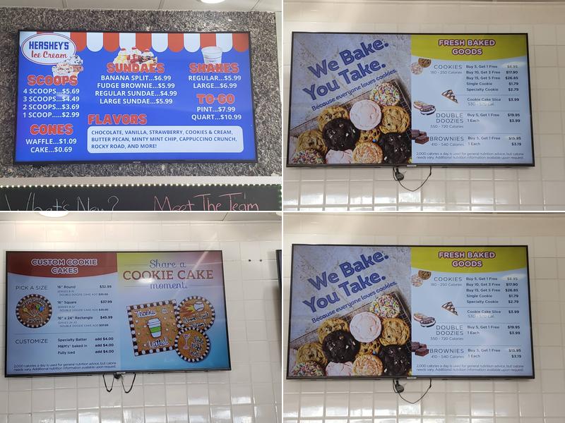 Hershey's Ice Cream Menu