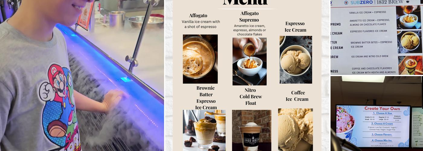 Sub Zero Nitrogen Ice Cream Menu