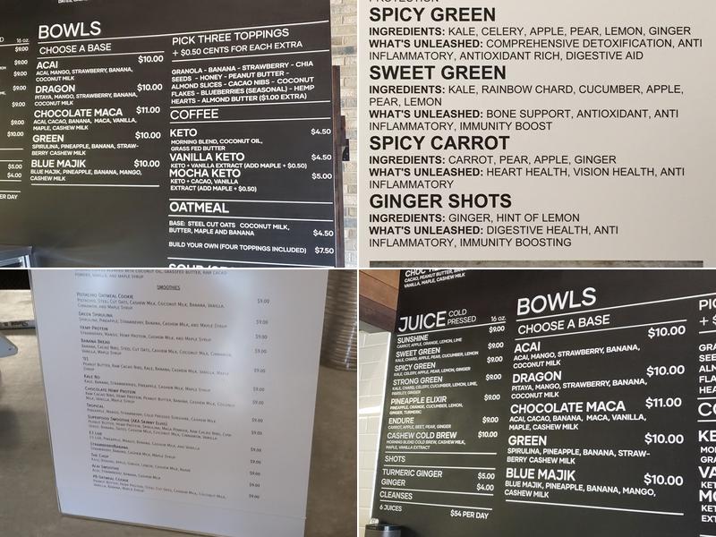 Purely Pressed Menu