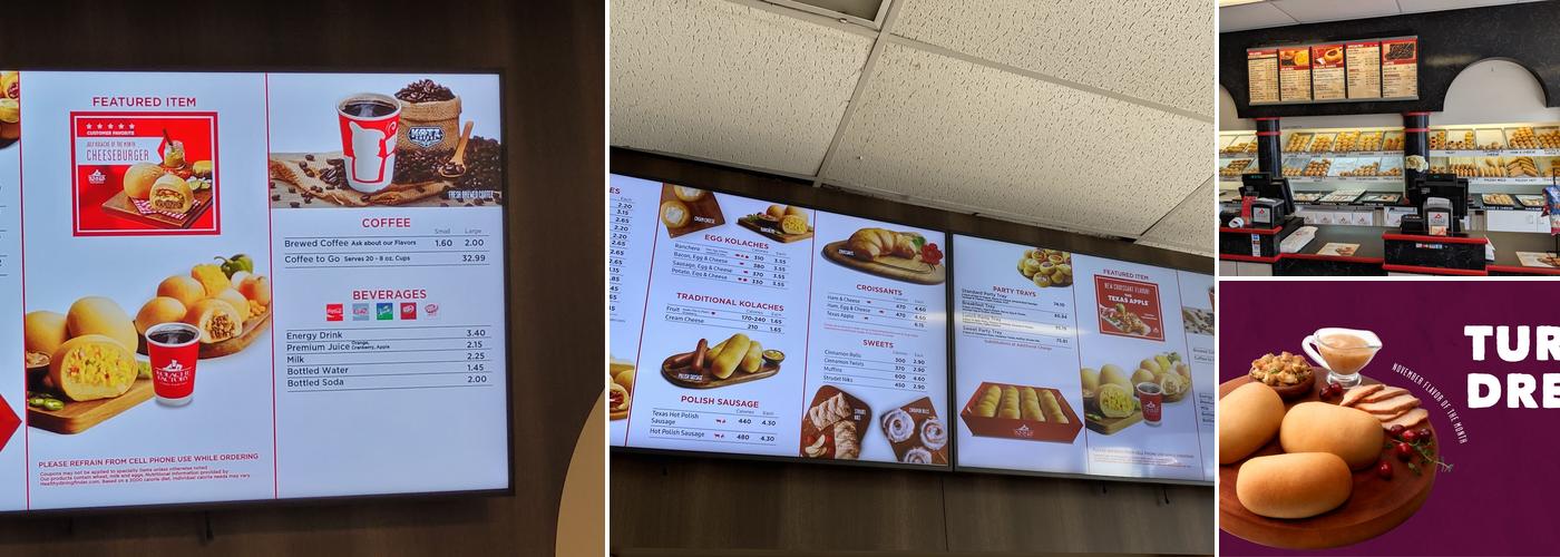 Kolache Factory Menu