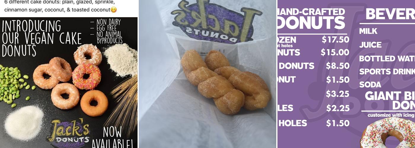 Jack's Donuts of Westfield Menu