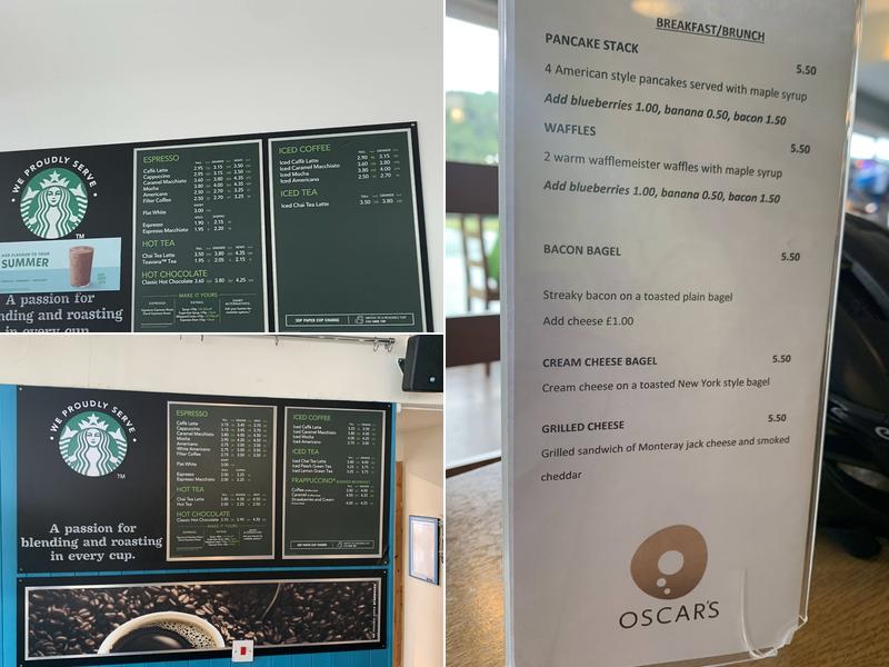 Oscar's Cafe Menu