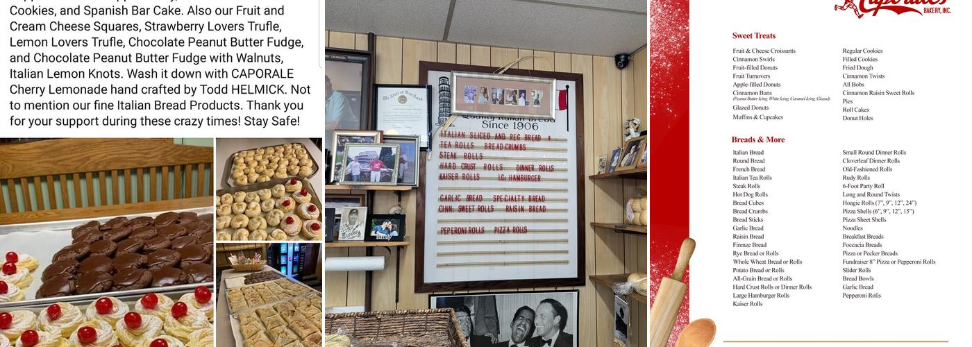 Caporale's Bakery Inc Menu