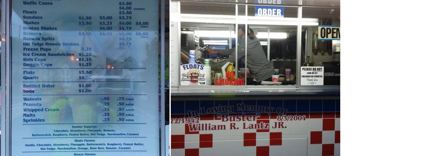 Busters Menu