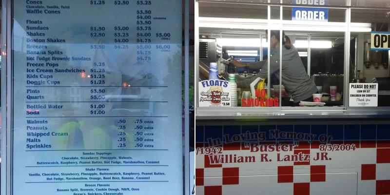Busters Menu