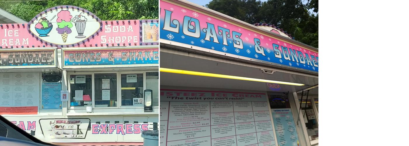 Twisteez Ice Cream Menu