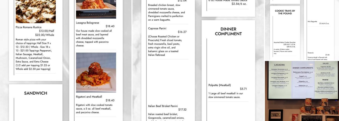 Stacco House by Mammamia Menu