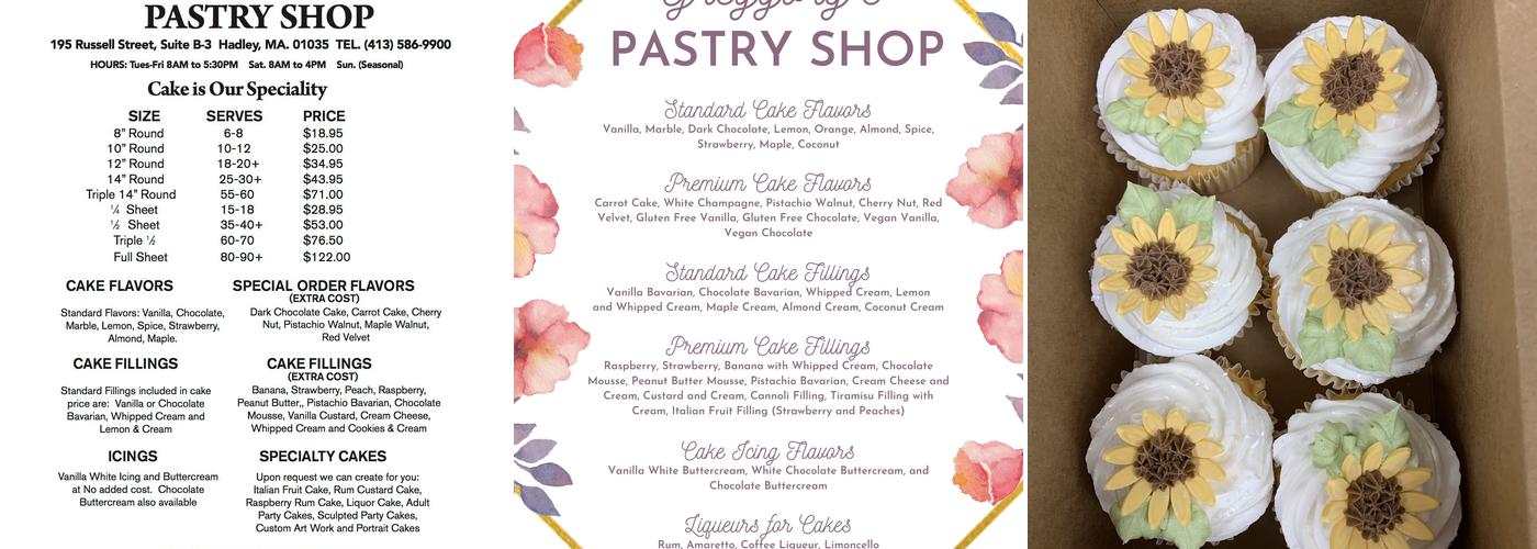 Greggory's Pastry Shop Menu