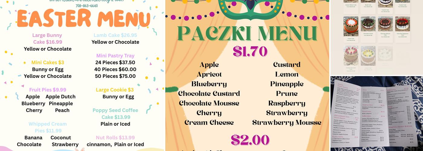 Cal City Bakery Menu