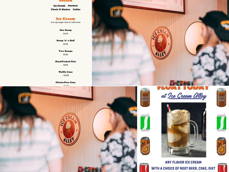 Ice Cream Alley Menu
