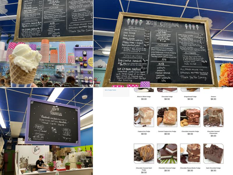Mo's Fudge Factor Menu