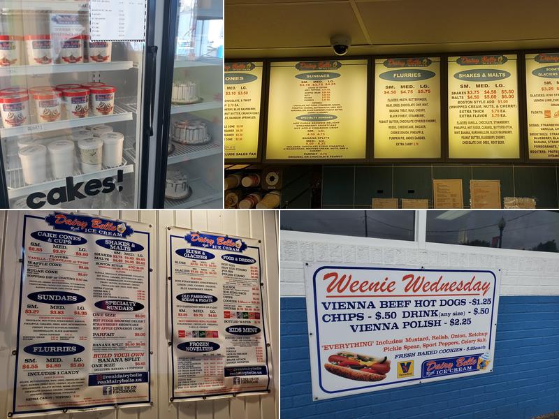 Dairy Belle Ice Cream Store - Schererville Menu