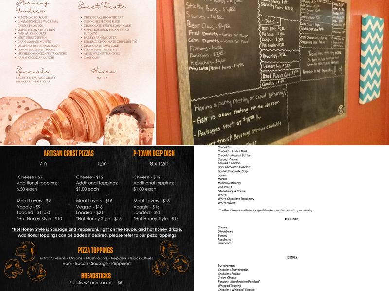 The Red Room Cakery Menu