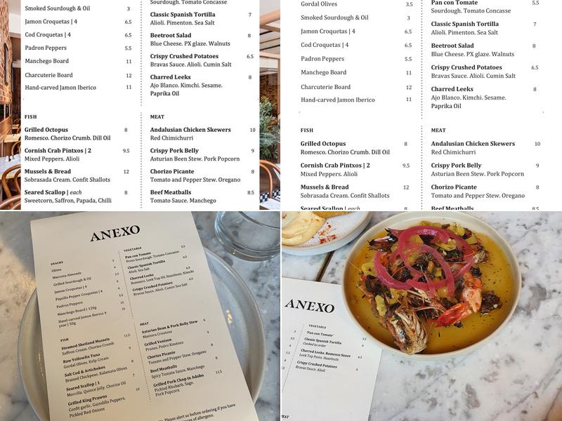 Anexo Tapas Menu