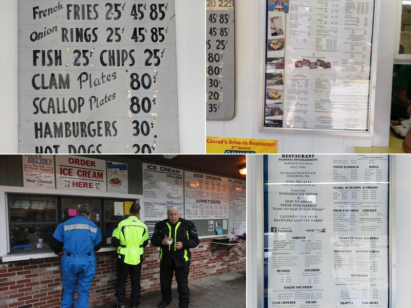 Conrad's ICE CREAM SHOP Menu