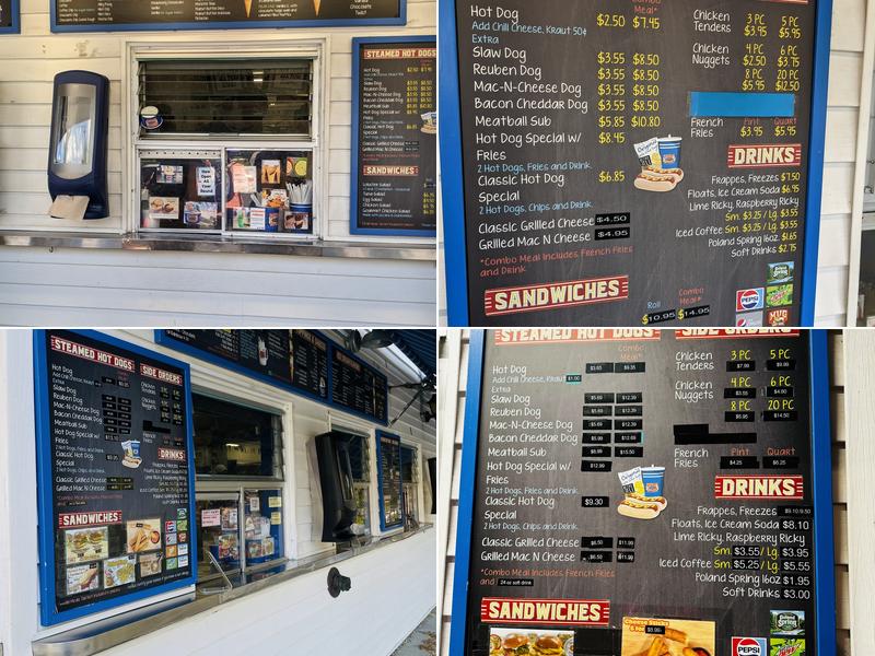 Hayward's Ice Cream Menu