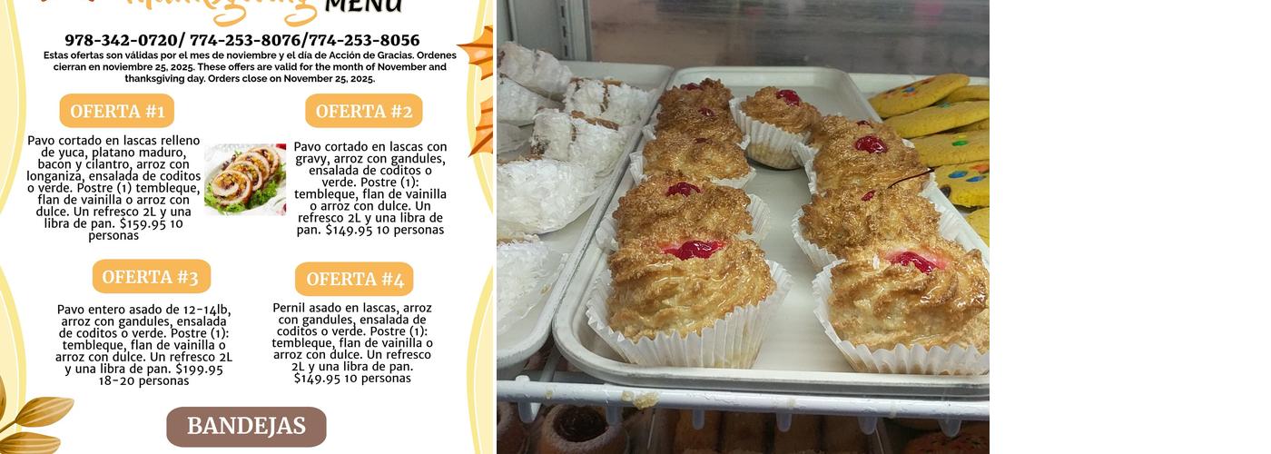 La Reyna Bakery Menu