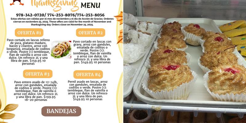 La Reyna Bakery Menu