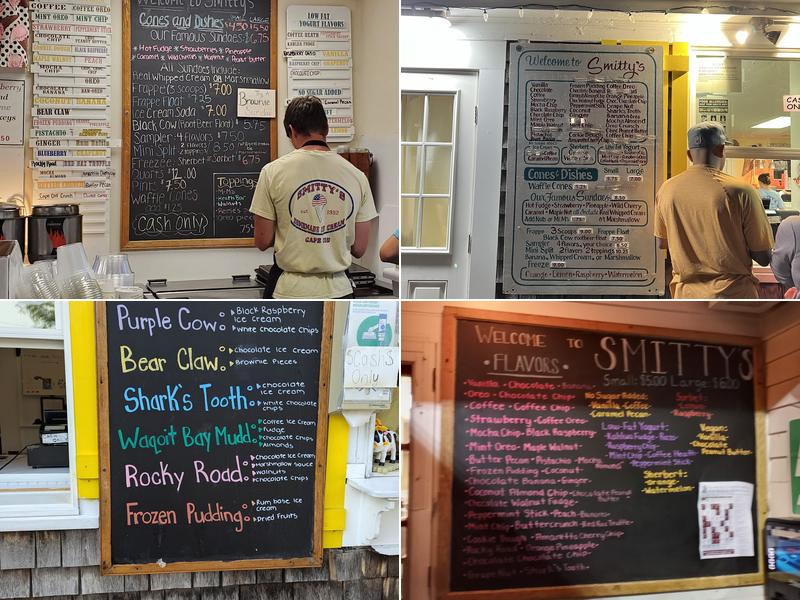 Smitty's Homemade Ice Cream Menu