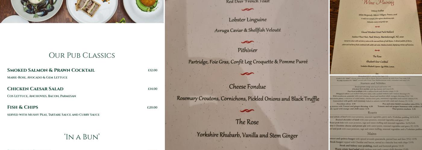 The Bailiwick - Free House Menu