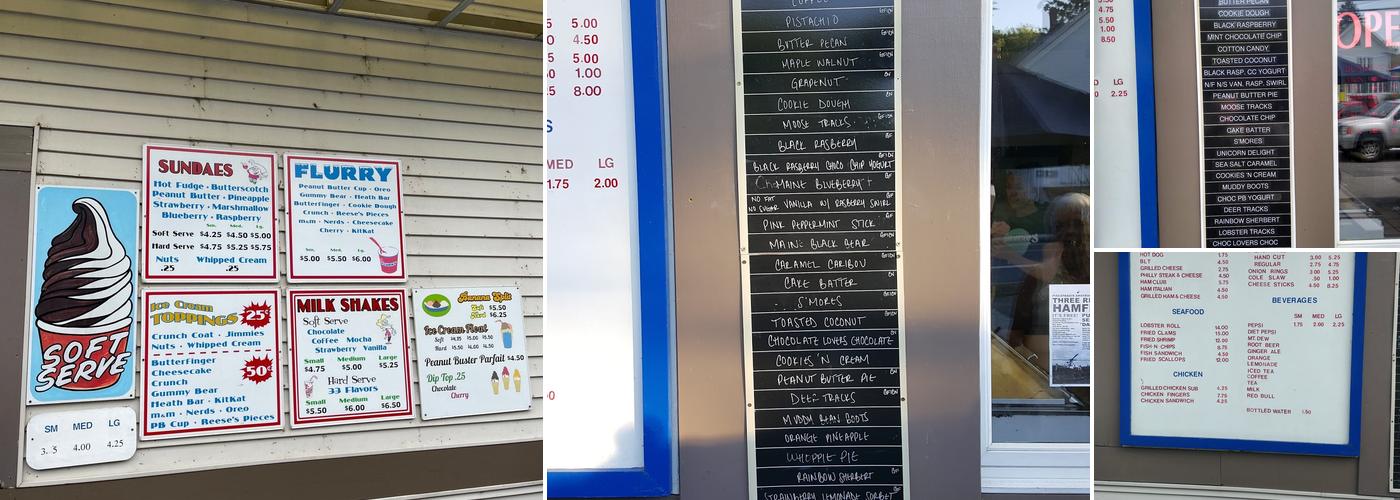 Jimmie's Ice Cream & Grill Menu