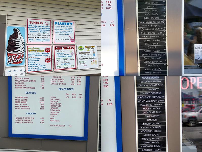 Jimmie's Ice Cream & Grill Menu