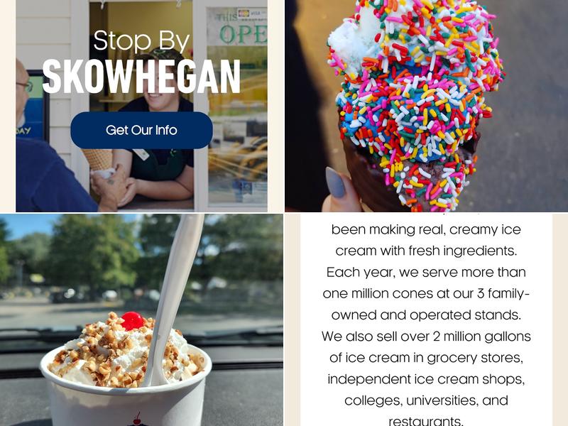 Gifford's Famous Ice Cream Menu