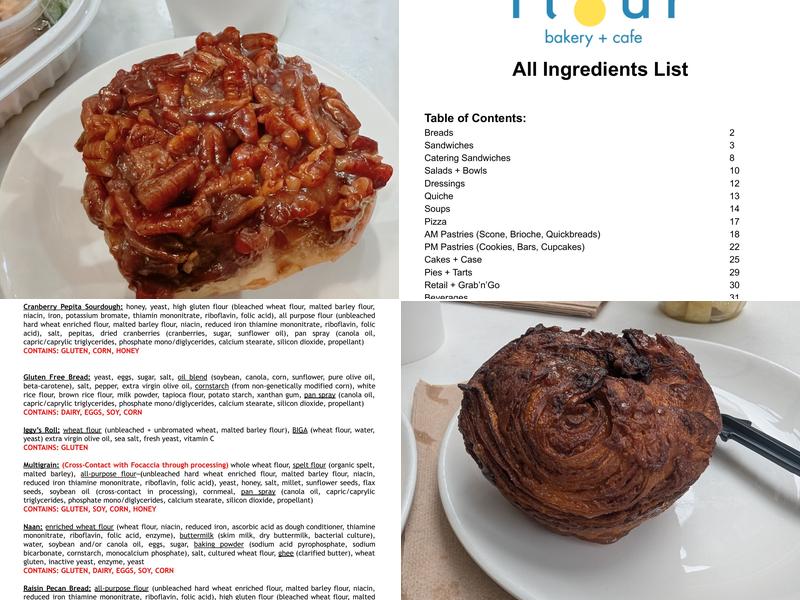 Flour Bakery + Cafe Menu