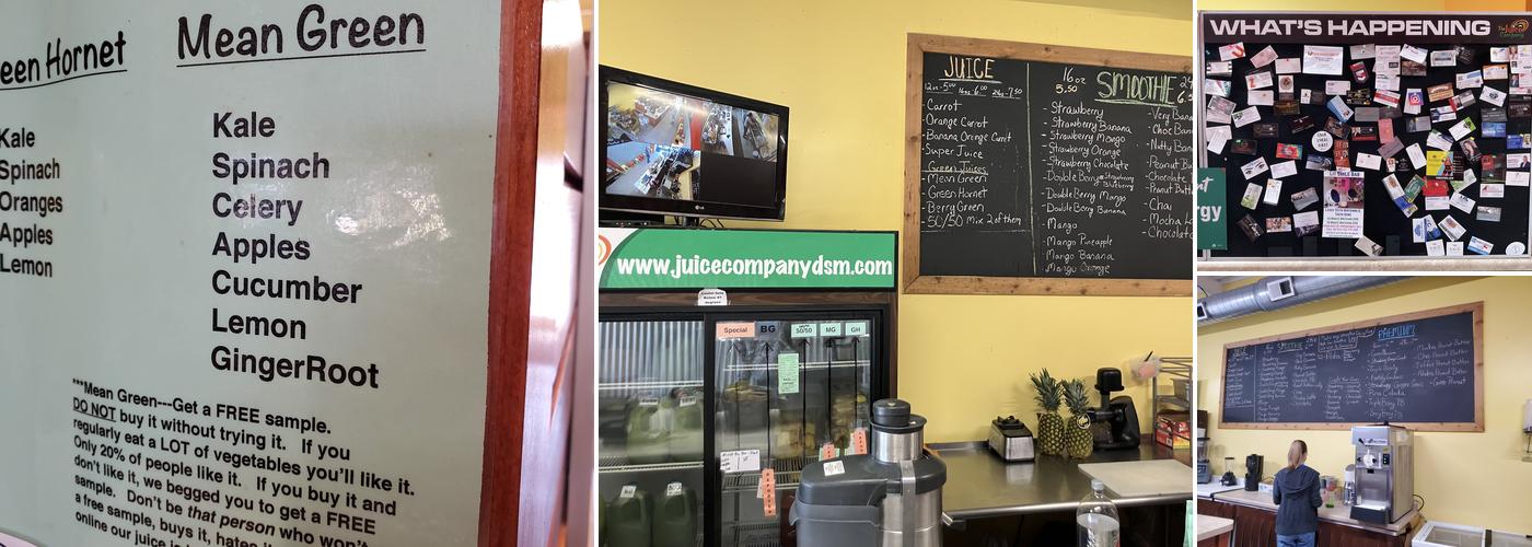 The Juice Company Menu