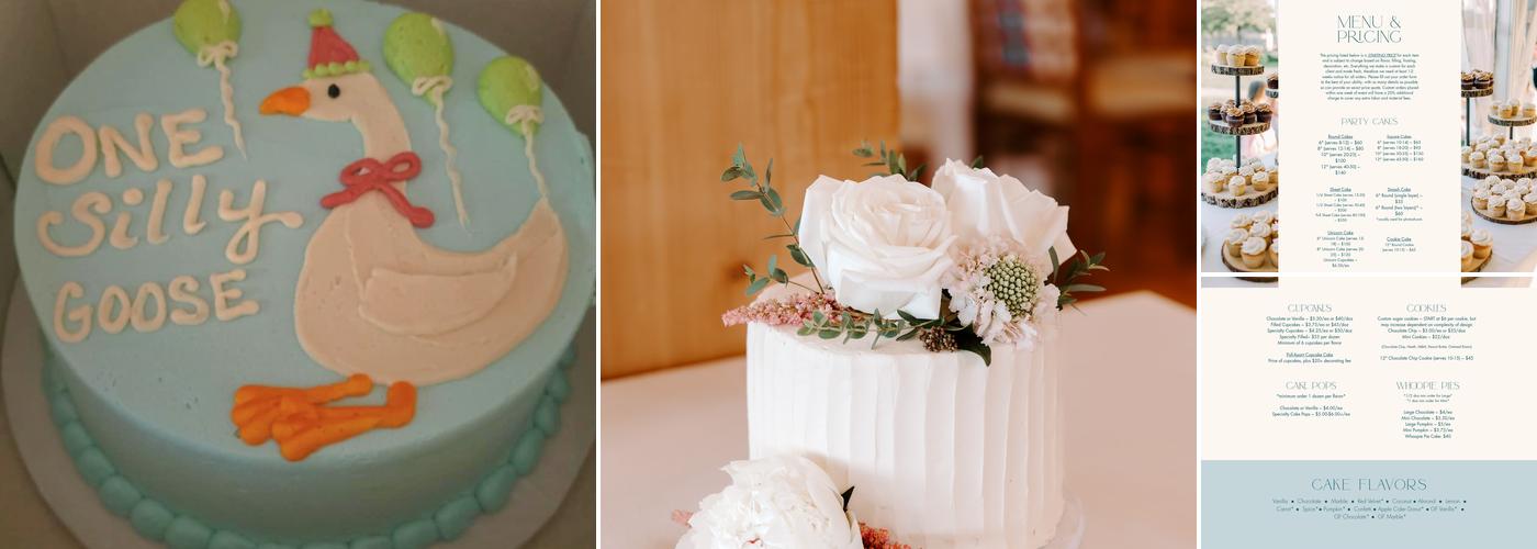 Three Sisters Cake Shop Menu