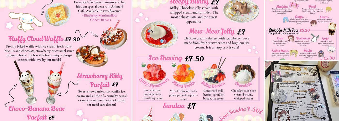 Animaid Cafe Menu