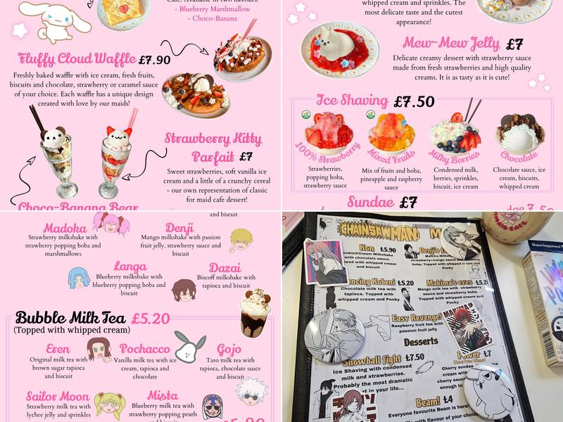 Animaid Cafe Menu